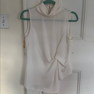 WORN ONCE sheer cowl neck blouse